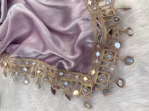 M.Premium JIMMICHOO MIRROR WORK SAREE